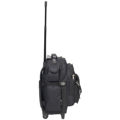 Everest Deluxe Wheeled Backpack-Black-