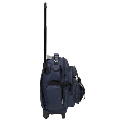 Everest Deluxe Wheeled Backpack-Black-