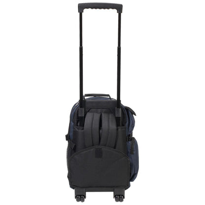 Everest Deluxe Wheeled Backpack-Black-