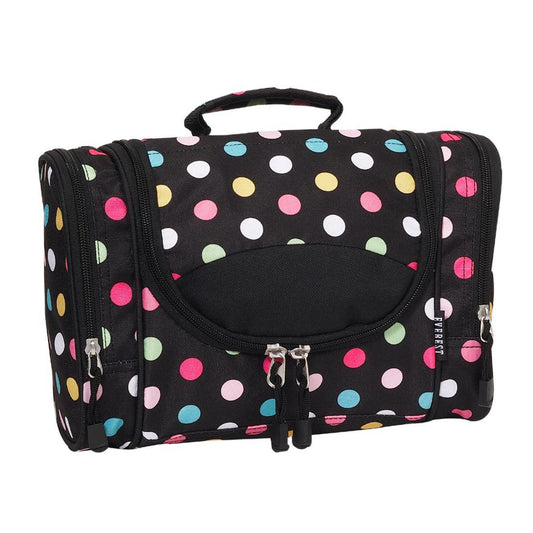 Everest Stylish Deluxe Pattern Toiletry Bag-Polka Dot-
