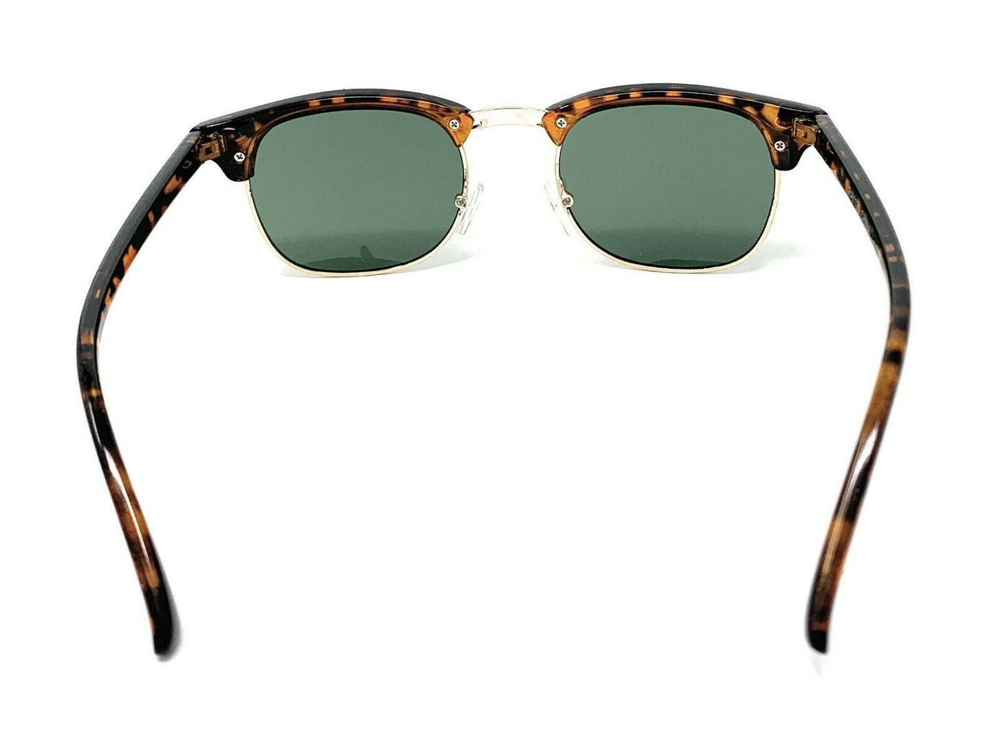 Classic Club Sunglasses Black Lens Black Gold Tortoise Mens Womens UV Protection-Black/Silver (RAY 125)-
