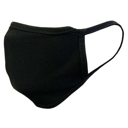 Cotton Face Mask Single Ply Washable Reusable Soft Cloth Masks Mouth Nose Ear-Black-