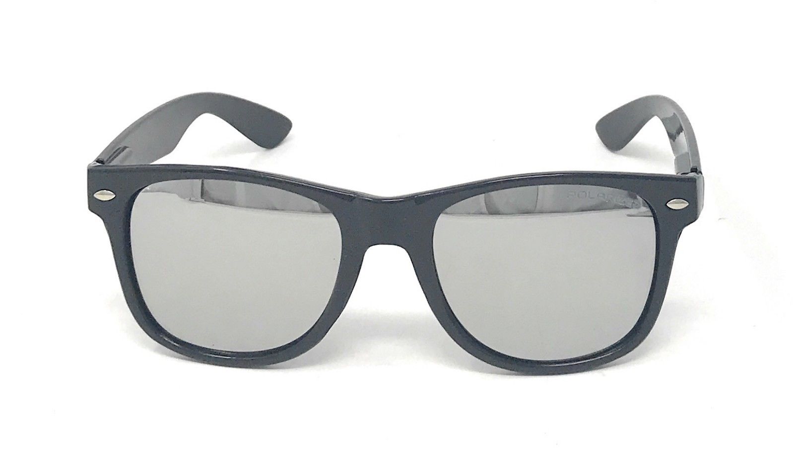 Polarized Sunglasses Classic Way Bamboo Mirror Mens Womens Teens-Black (lens) Black (frame)-