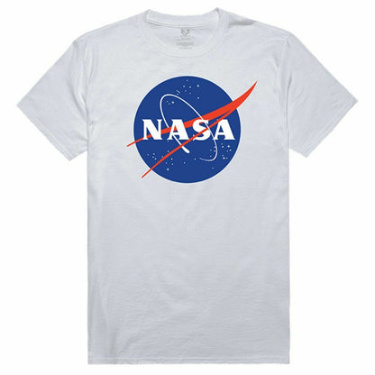 NASA Official Logo Cotton T-Shirts Unisex-Black-S-