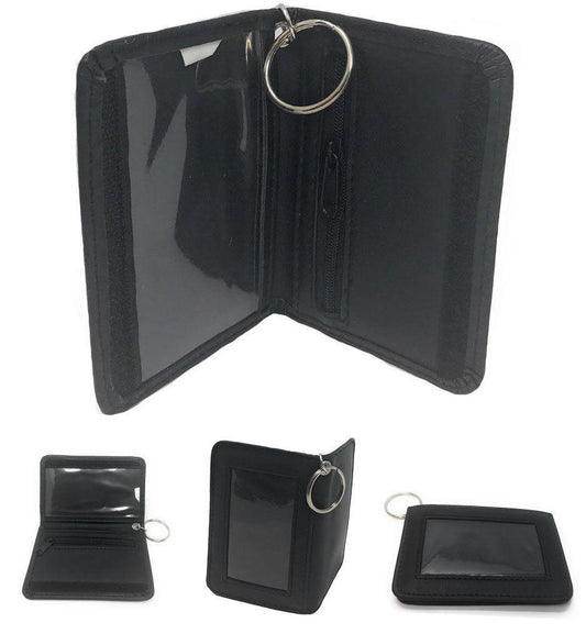 1 Dozen Slim Wallet Double ID Holder w/ Keys Ring Coin Pocket Wholesale Bulk-