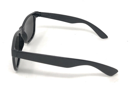 Polarized Sunglasses Classic Way Bamboo Mirror Mens Womens Teens-Black (lens) Black (frame)-