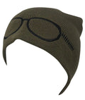Casaba Warm Winter Beanies Glasses Embroidery Toboggans Caps Hats for Men Women-Olive-