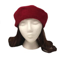 Casaba Women's Wool Warm Beret French Style Artsy Lightweight Fashion Hats Caps-Red-
