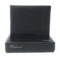Belano RFID Blocking Real Leather Bifold Wallets for Cards ID with Box Men Women-Black - Plain-