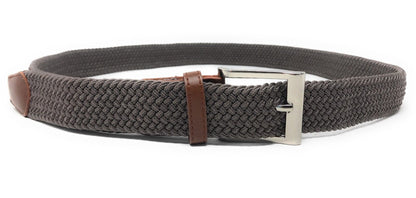 Casaba Stretch Braided Golf Belts Woven Elastic Adjustable Fit Mens Womens-Coffee-Small-