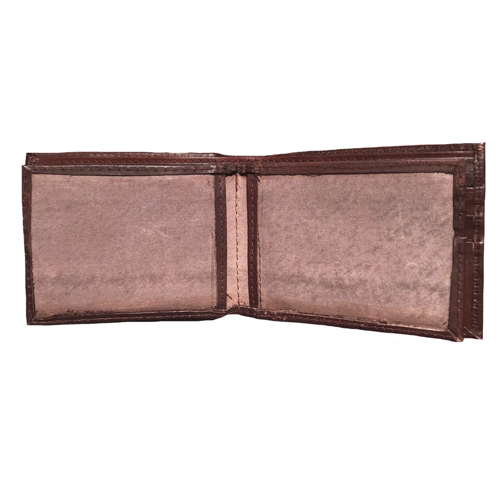 Casaba Genuine Leather Bifold Wallets Cash Slots ID Coin Key Pocket Mens Womens-Black (Double ID)-