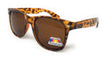 Classic Polarized Sunglasses Club Aviator Bamboo Sports Mirror Men's Women's-Brown (lens) Tortoise (frame)-