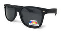 Polarized Sunglasses Classic Way Bamboo Mirror Mens Womens Teens-Black (lens) Black (rubber frame)-
