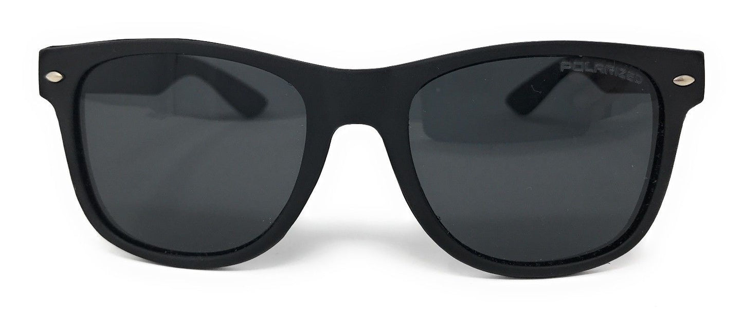 Classic Polarized Sunglasses Club Aviator Bamboo Sports Mirror Men's Women's-Black (lens) Black (frame)-