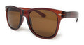 Classic Polarized Sunglasses Club Aviator Bamboo Sports Mirror Men's Women's-Brown (lens) Brown (frame)-