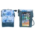 Empire Cove Designer Crossbody Bag with Clear Touchscreen Window Wallet Pouch-Blue Floral-