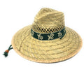 Stylish Straw Hats Caps Lifeguard Sombrero Postal Sun Beach Wide Brim Unisex-Turtles - Green-