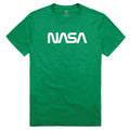 NASA Official Text Logo Cotton T-Shirts Unisex-Kelly Green-S-