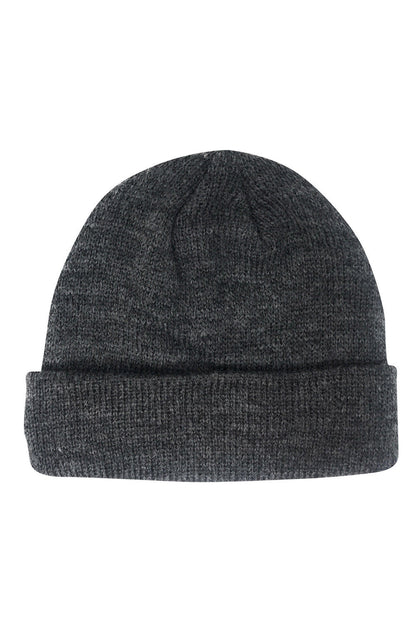 Casaba Winter Double Layer Beanies Toboggan Washed Skull Caps Hats for Men Women-Black-