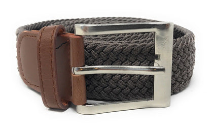 Casaba Stretch Braided Golf Belts Woven Elastic Adjustable Fit Mens Womens-Olive-Small-