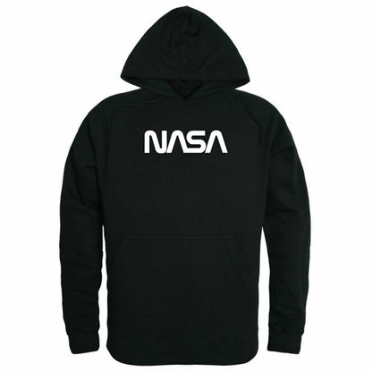 NASA Official Text Logo Hoodie Sweatshirts Unisex-Black-S-