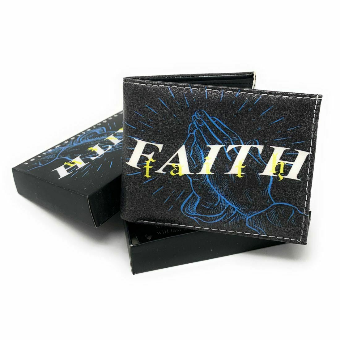 Christian Jesus Bifold Wallets In Gift Box Mens Womens Kids-LL-FATIMA-
