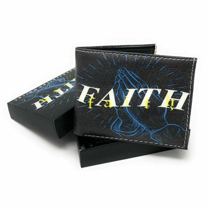 Christian Jesus Bifold Wallets In Gift Box Mens Womens Kids-LL-FATIMA-