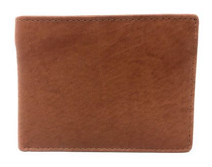 Casaba Genuine Leather Bifold Wallets Cash Slots ID Coin Key Pocket Mens Womens-Black (Double ID)-