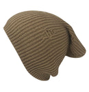 Casaba Winter Beanies Vintage Ripped Double Layer Slouch Caps Hats Men Women-Beige- 5 image