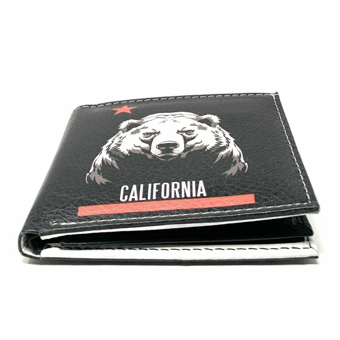 California Cali Bear Bifold Wallets In Gift Box Mens Womens Kids-Star-