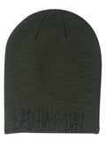 Casaba Warm Winter Beanies Bad Hair Day Embroidery Toboggan Caps Hats Men Women-Olive-