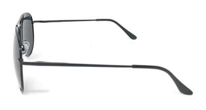 Classic Polarized Sunglasses Club Aviator Bamboo Sports Mirror Men's Women's-Black (lens) Black (frame)-