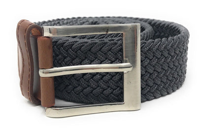 Casaba Stretch Braided Golf Belts Woven Elastic Adjustable Fit Mens Womens-Olive-Small-