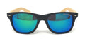 Classic Polarized Sunglasses Club Aviator Bamboo Sports Mirror Men's Women's-Green Mirror / Light Bamboo-