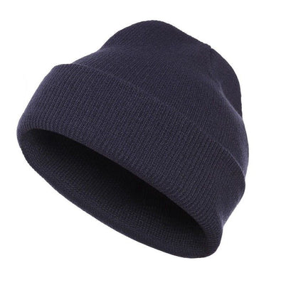 1 Dozen Casaba Warm Winter Beanies Hats Caps Men Women Toboggan Cuffed Knit Ski-Black-