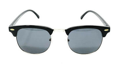 Classic Club Sunglasses Black Lens Black Gold Tortoise Mens Womens UV Protection-Black/Gold (RAY 125)-