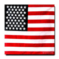 Bandanas 100% Cotton Double-Sided Printed Paisley Cloth Scarf Wrap Face Mask Cover-USA Flag-