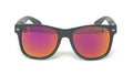 Polarized Sunglasses Classic Way Bamboo Mirror Mens Womens Teens-Magenta Mirror / Black (frame)-