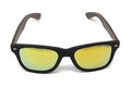 Classic Polarized Sunglasses Club Aviator Bamboo Sports Mirror Men's Women's-Gold Mirror / Dark Bamboo-
