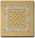 Bandanas 100% Cotton Double-Sided Printed Paisley Cloth Scarf Wrap Face Mask Cover-Khakhi-