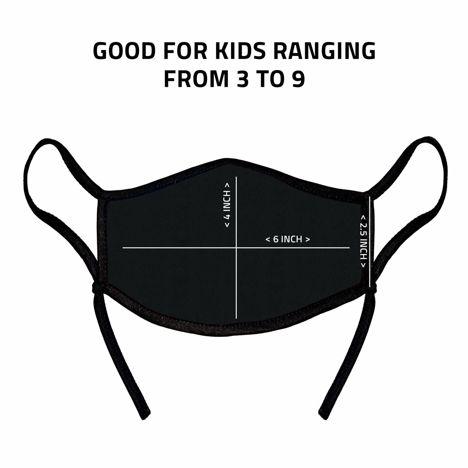 5 Pack Kids Face Masks Adjustable Double Layer Washable Reusable Made in USA-Pack A-