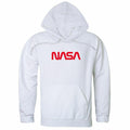 NASA Official Text Logo Hoodie Sweatshirts Unisex-White-S-