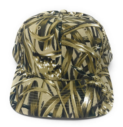 Cotton Twill Camo Camouflage 6 Panel Hunting Fishing Baseball Snapback Hats Caps-Green Tree Camo-