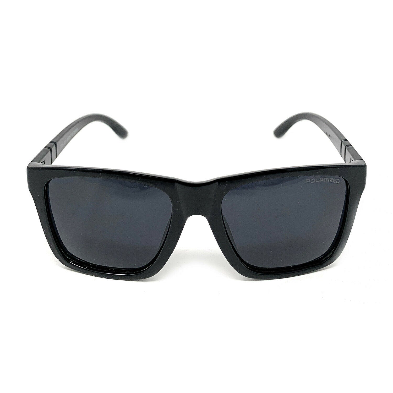 Polarized Sunglasses Classic Style Lens Driving Fishing Mens Womens With Pouch-Black Gloss-