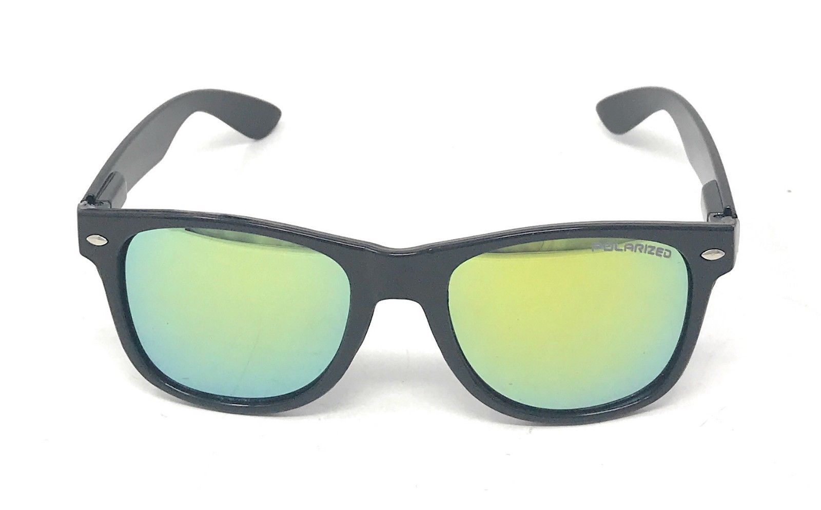 Polarized Sunglasses Classic Way Bamboo Mirror Mens Womens Teens-Black (lens) Black (frame)-