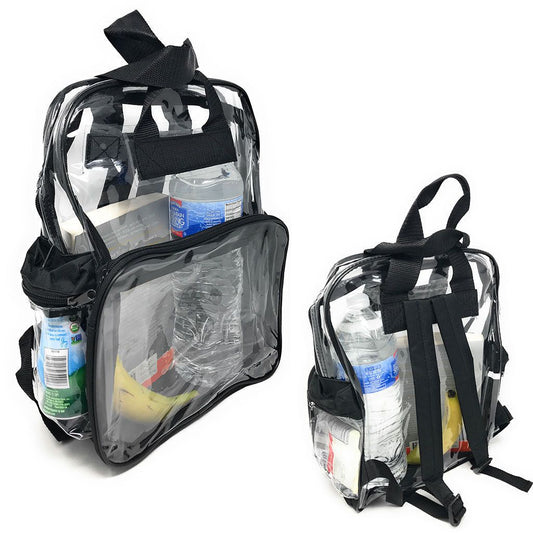 200 LOT CLEAR TRANSPARENT SCHOOL SECURITY BACKPACK BOOK BAGS 3 POCKETS WHOLESALE-
