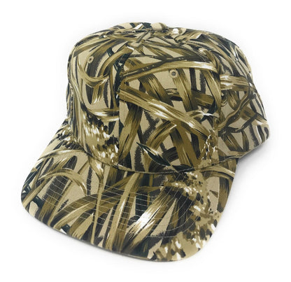 Cotton Twill Camo Camouflage 6 Panel Hunting Fishing Baseball Snapback Hats Caps-Green Tree Camo-