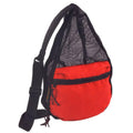Large Big Backpack Rucksack Sack Pack Bag Zippered 11x18 Inch-Red/Black-