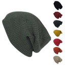 Casaba Winter Beanies Vintage Ripped Double Layer Slouch Caps Hats Men Women-Black- 1 image