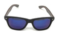 Classic Polarized Sunglasses Club Aviator Bamboo Sports Mirror Men's Women's-Blue Mirror / Dark Bamboo-